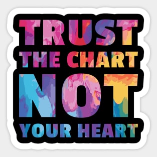 Trader Mindset Quote: Modern Typography Art Sticker